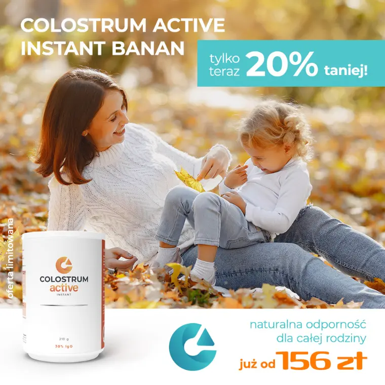 Promocja colostrum z bananem